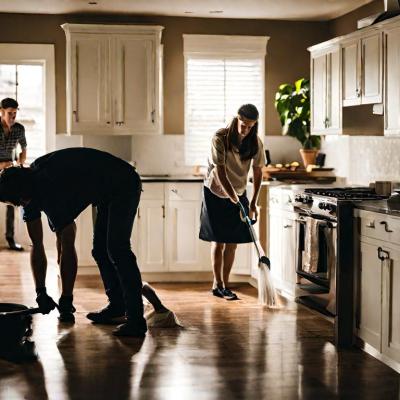 People Cleaning A Ho 2