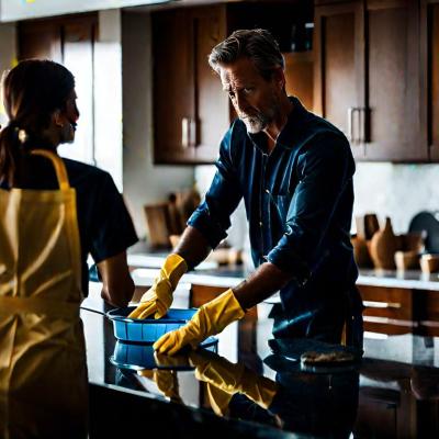 People Cleaning A Ho 4